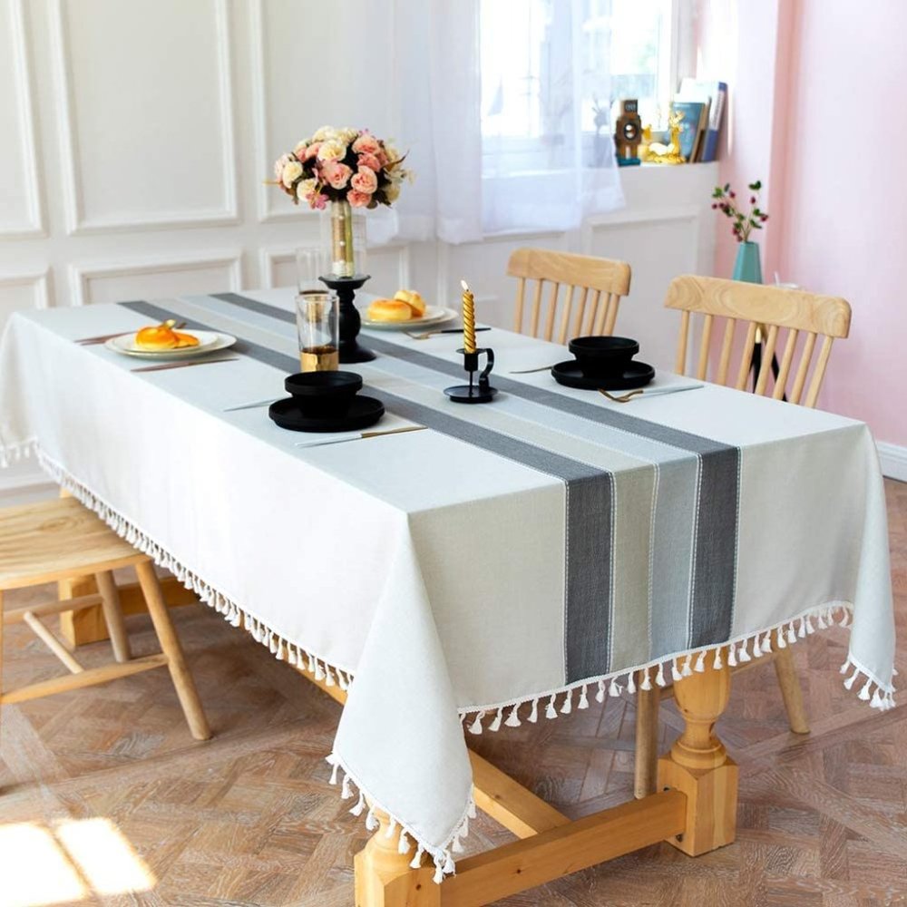 Cotton Linen Rectangle Tablecloths